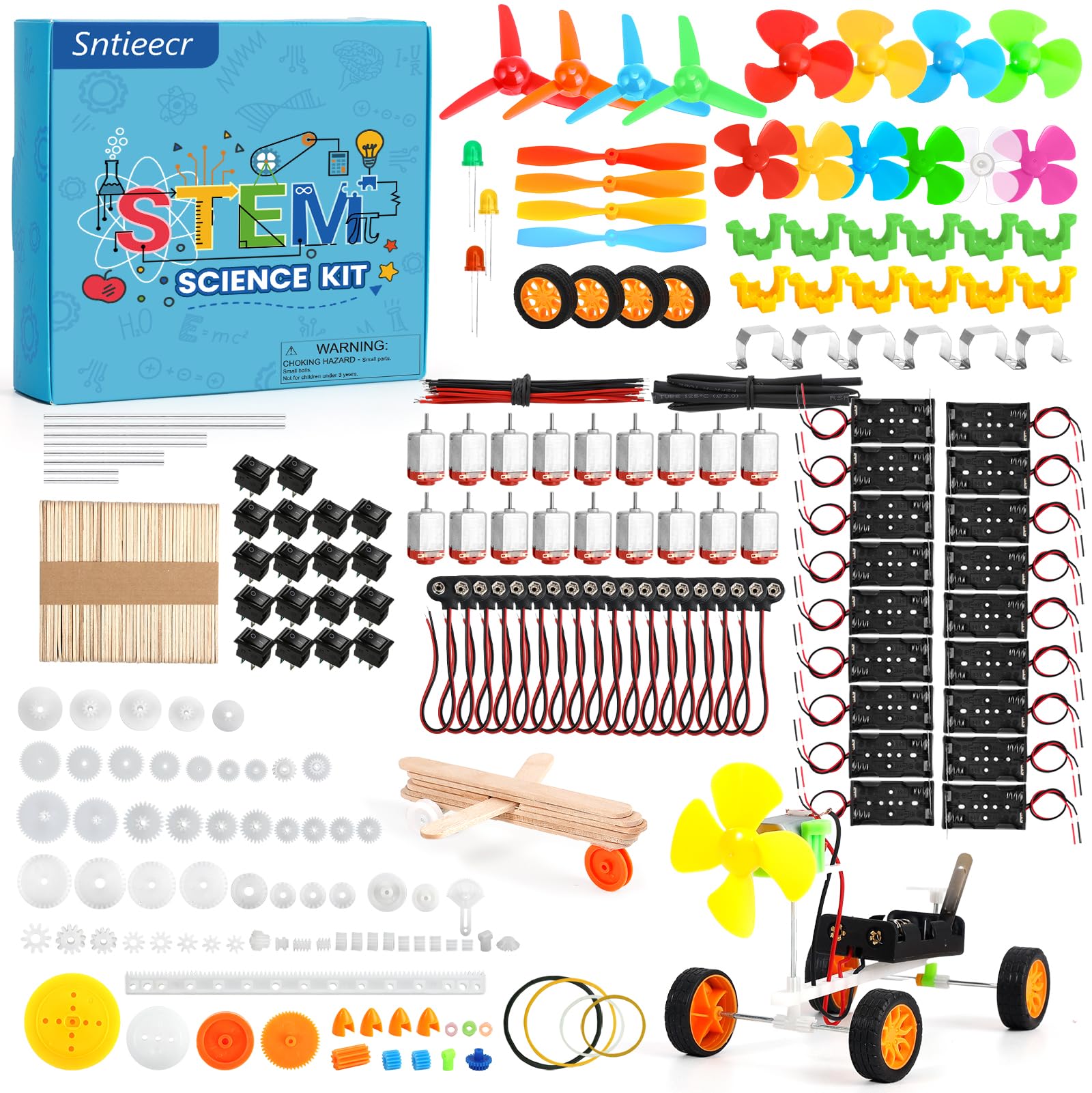 TEKTRONIX SMQK1 PLCC エンジニアキット Sntieecr 276PCS DC Motor Kit, Mini Electric Circuit Kit for DIY